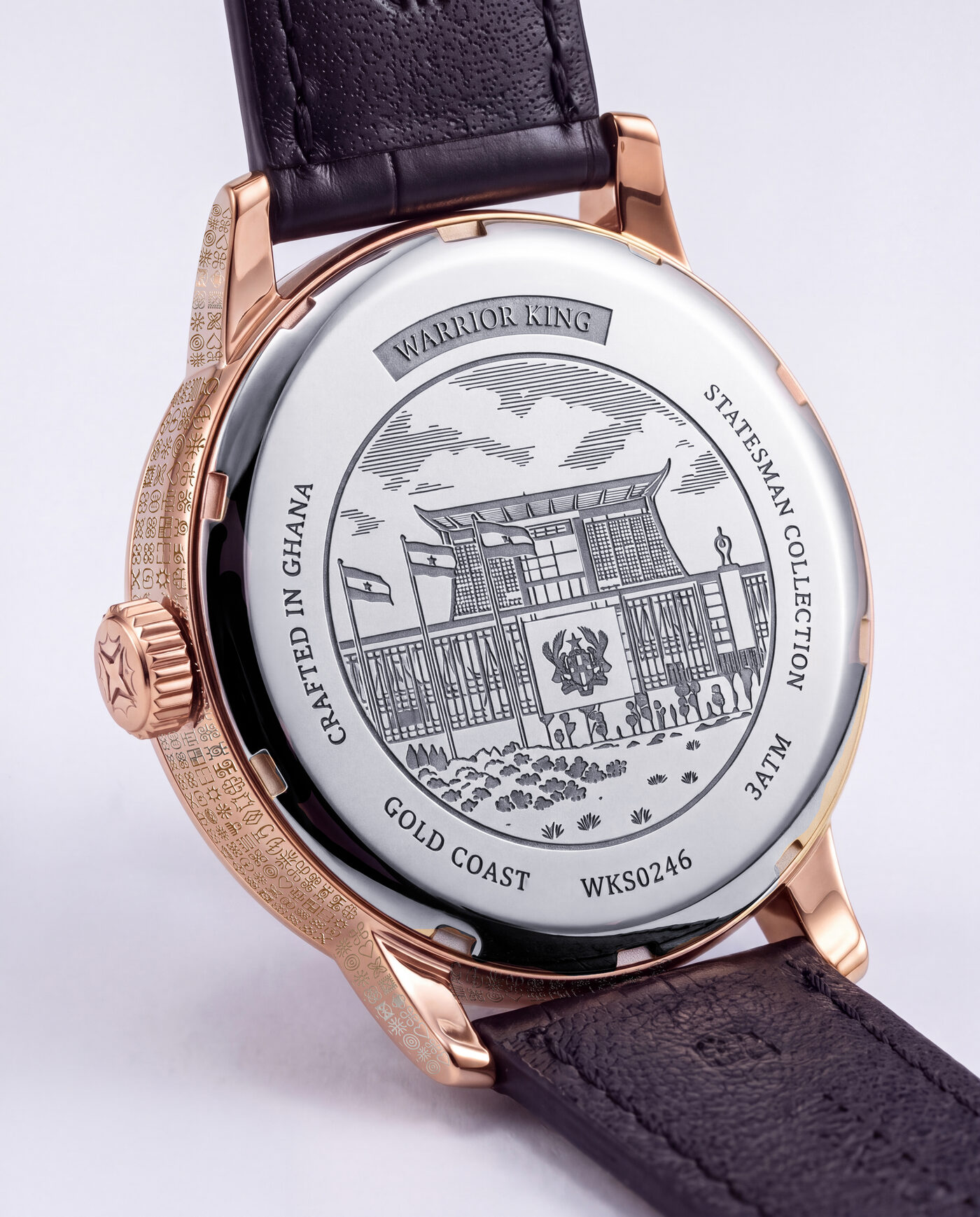 Jubilee House engraved on the Statesman's caseback
